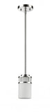 Silver Minimalist Cylindrical Hanging Light - Homeroots