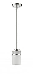 Silver Minimalist Cylindrical Hanging Light - Homeroots