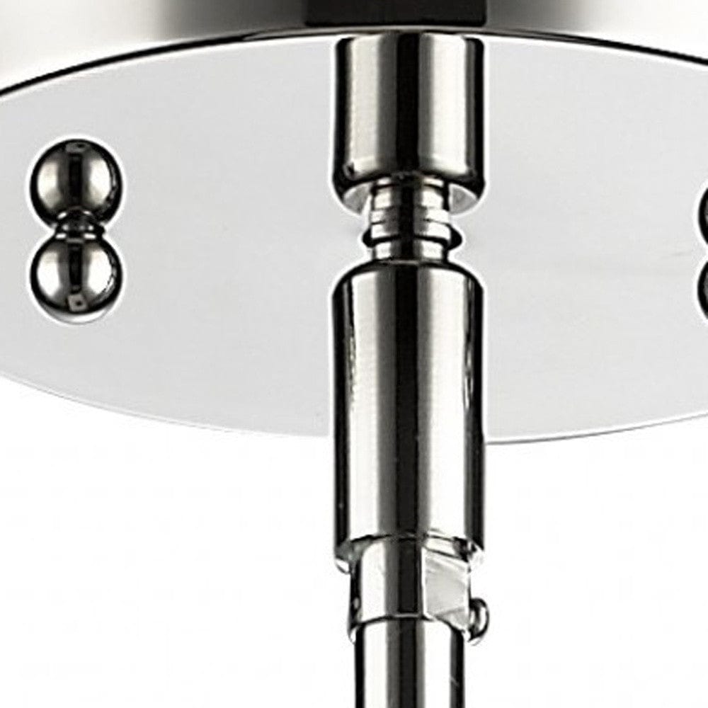 Silver Minimalist Cylindrical Hanging Light - Homeroots