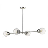 Portsmith 4-Light Polished Nickel Island Pendant - Homeroots