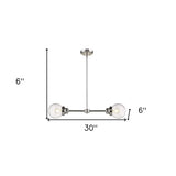 Portsmith 2-Light Polished Nickel Island Pendant - Homeroots - Flyclothing LLC