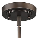 Bronze Frosted Glass Hanging Light - Homeroots