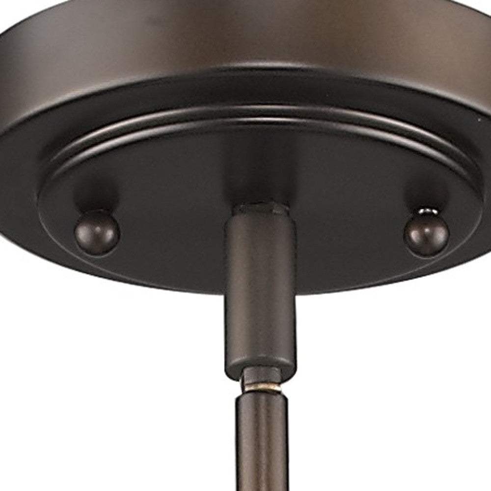 Bronze Frosted Glass Hanging Light - Homeroots - Flyclothing LLC