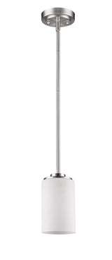 Silver Frosted Glass Hanging Light - Homeroots - Flyclothing LLC