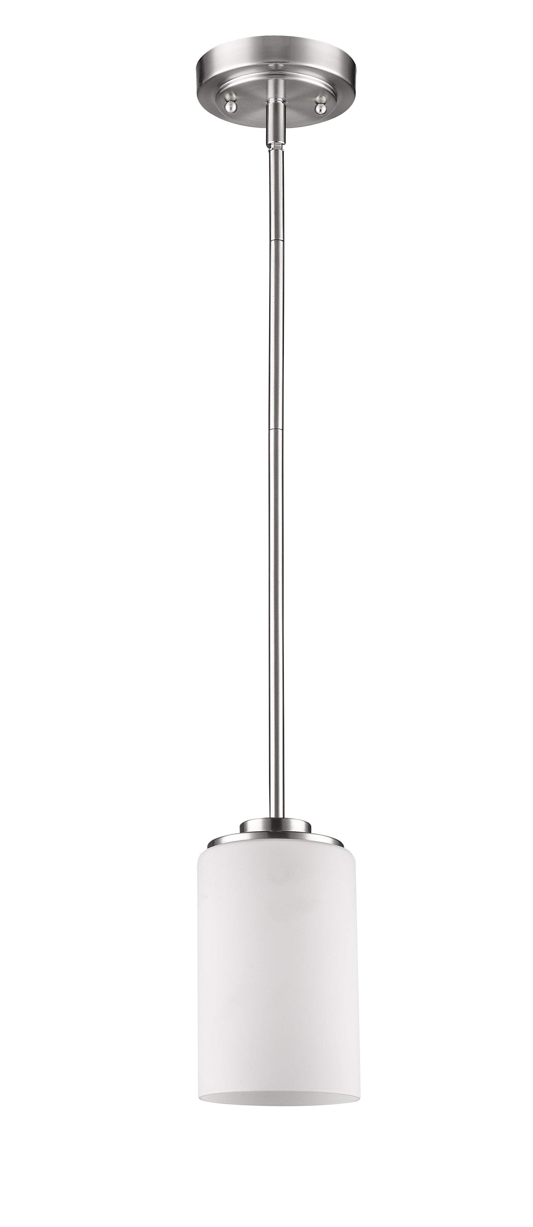 Silver Frosted Glass Hanging Light - Homeroots - Flyclothing LLC