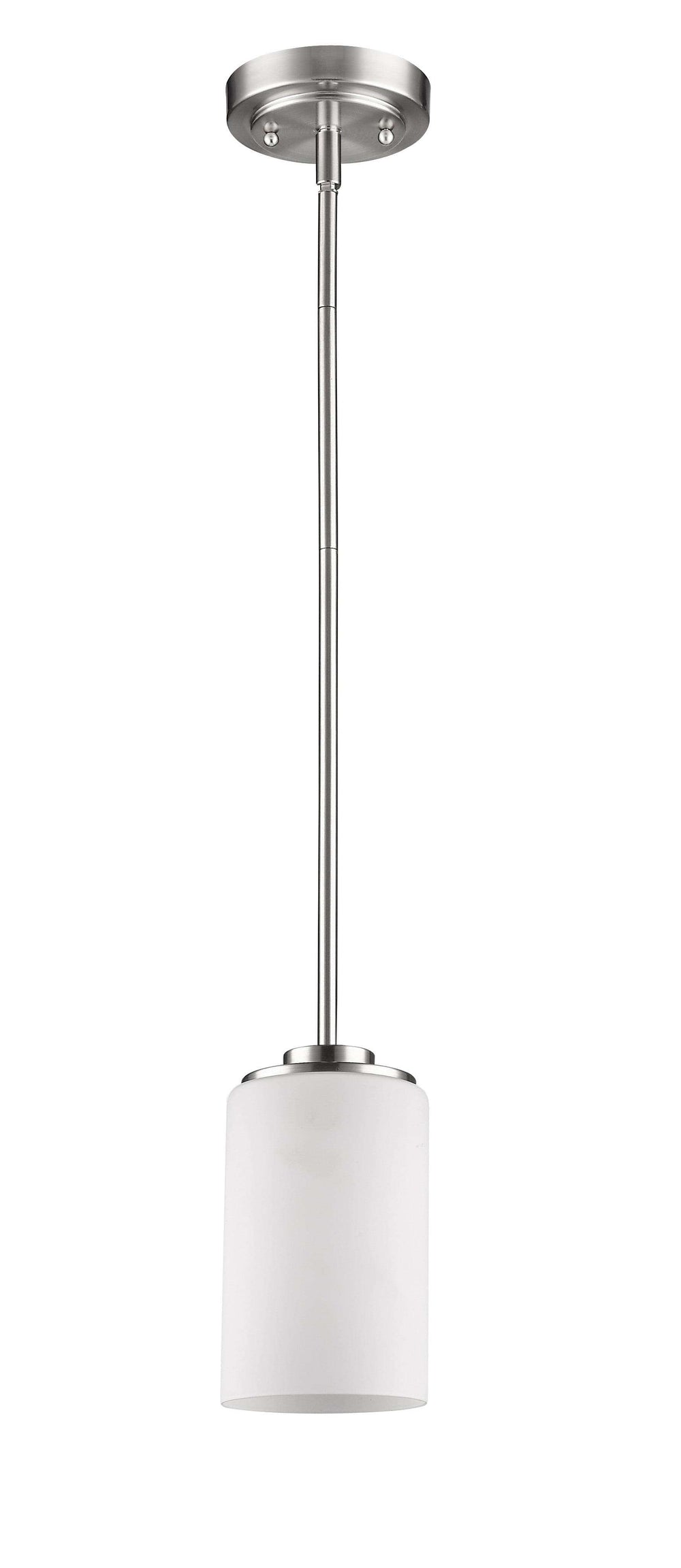 Silver Frosted Glass Hanging Light - Homeroots - Flyclothing LLC