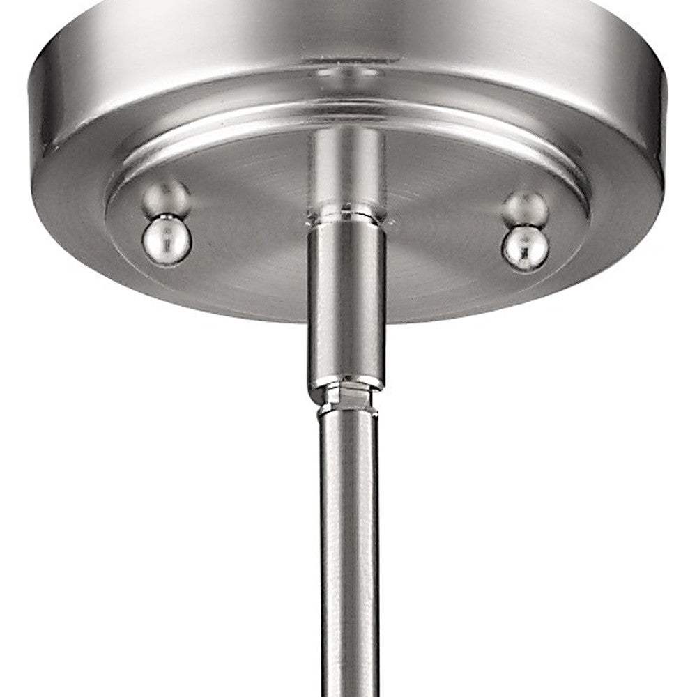 Silver Frosted Glass Hanging Light - Homeroots - Flyclothing LLC