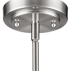 Silver Frosted Glass Hanging Light - Homeroots