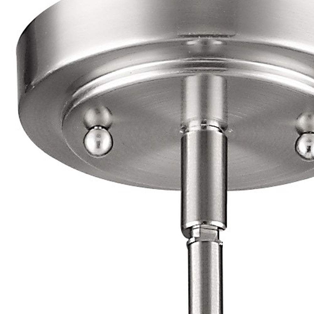 Silver Frosted Glass Hanging Light - Homeroots - Flyclothing LLC