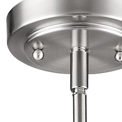 Silver Frosted Glass Hanging Light - Homeroots