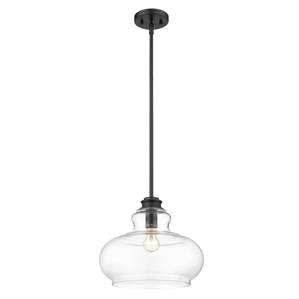 Torrel 1-Light Matte Black Pendant - Homeroots - Flyclothing LLC