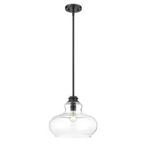 Torrel 1-Light Matte Black Pendant - Homeroots