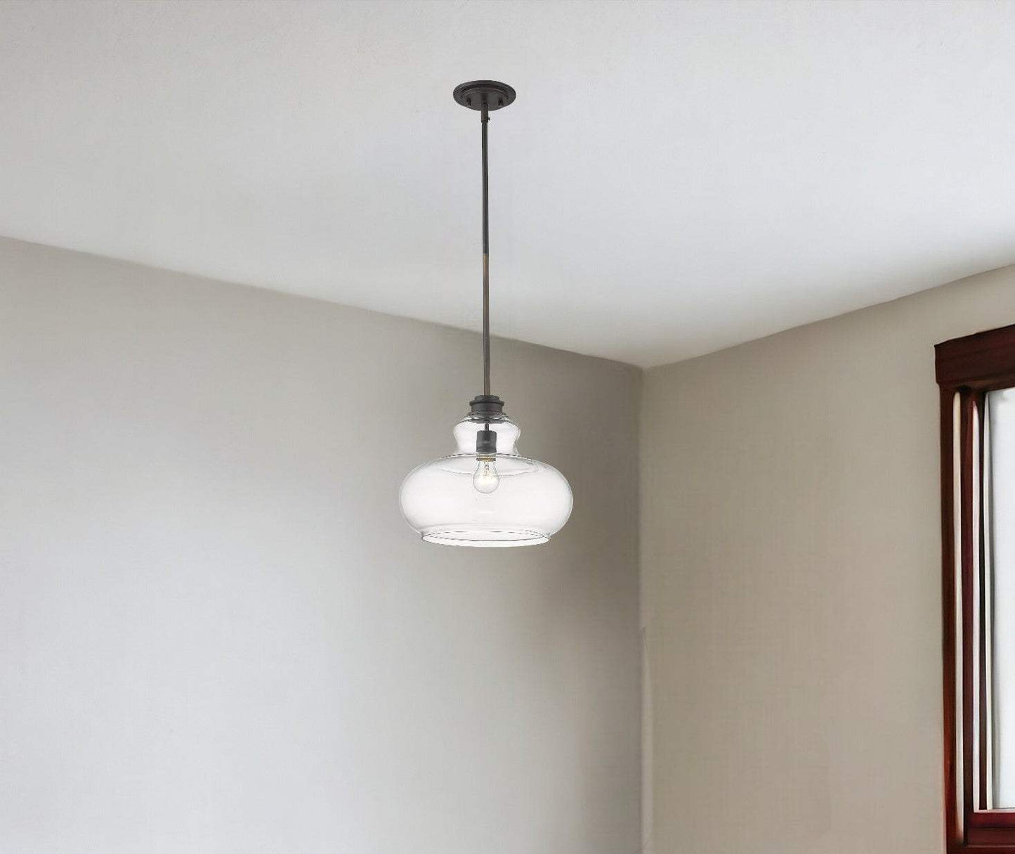 Torrel 1-Light Oil-Rubbed Bronze Pendant - Homeroots - Flyclothing LLC