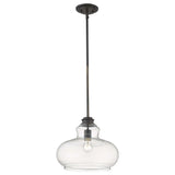 Torrel 1-Light Oil-Rubbed Bronze Pendant - Homeroots