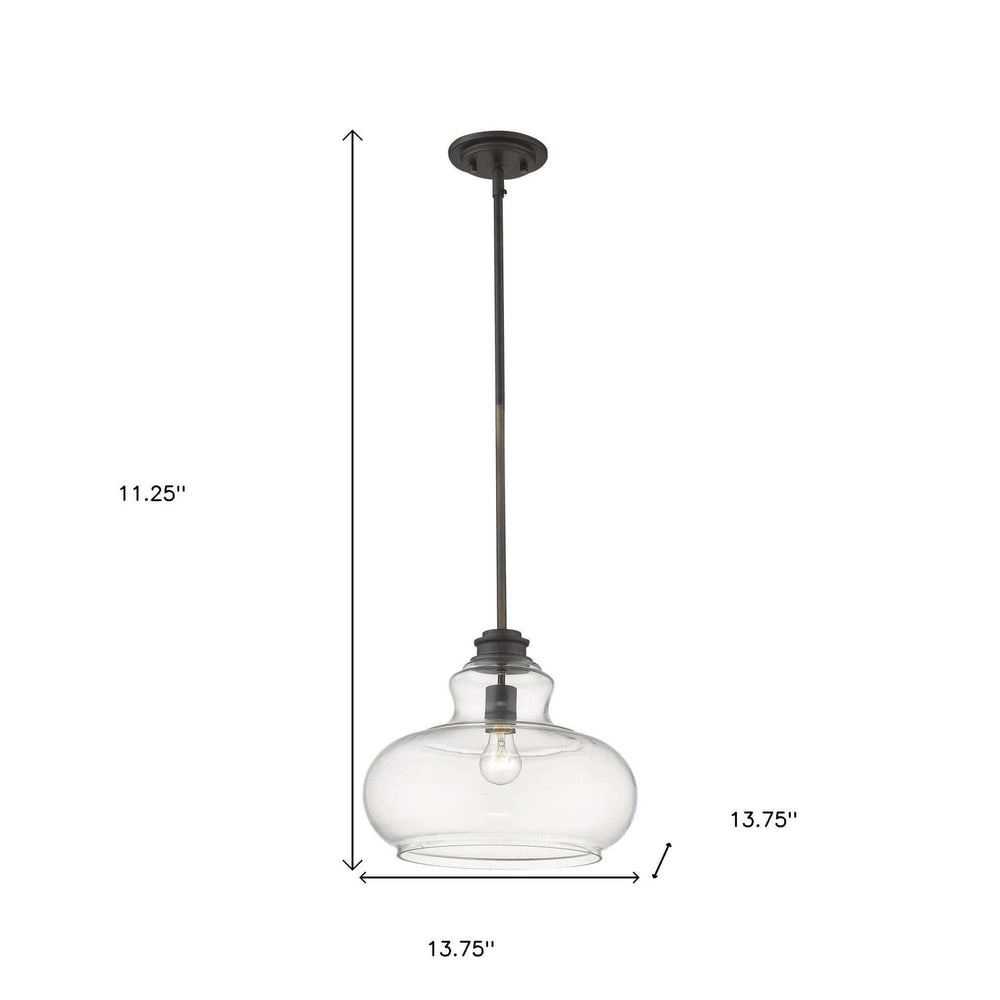 Torrel 1-Light Oil-Rubbed Bronze Pendant - Homeroots - Flyclothing LLC