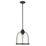 Stanton 1-Light Matte Black Pendant - Homeroots