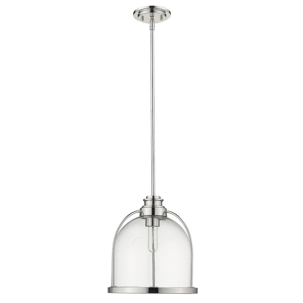 Stanton 1-Light Polished Nickel Pendant - Homeroots