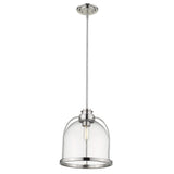 Stanton 1-Light Polished Nickel Pendant - Homeroots