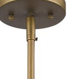 Brushed Gold Metal Cage Hanging Light - Homeroots - Flyclothing LLC