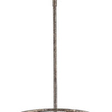 Rebarre 4-Light Antique Silver Drum Pendant With Open Cage Shade - Homeroots - Flyclothing LLC