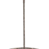 Rebarre 4-Light Antique Silver Drum Pendant With Open Cage Shade - Homeroots