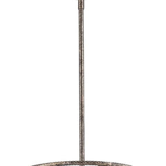 Rebarre 4-Light Antique Silver Drum Pendant With Open Cage Shade - Homeroots
