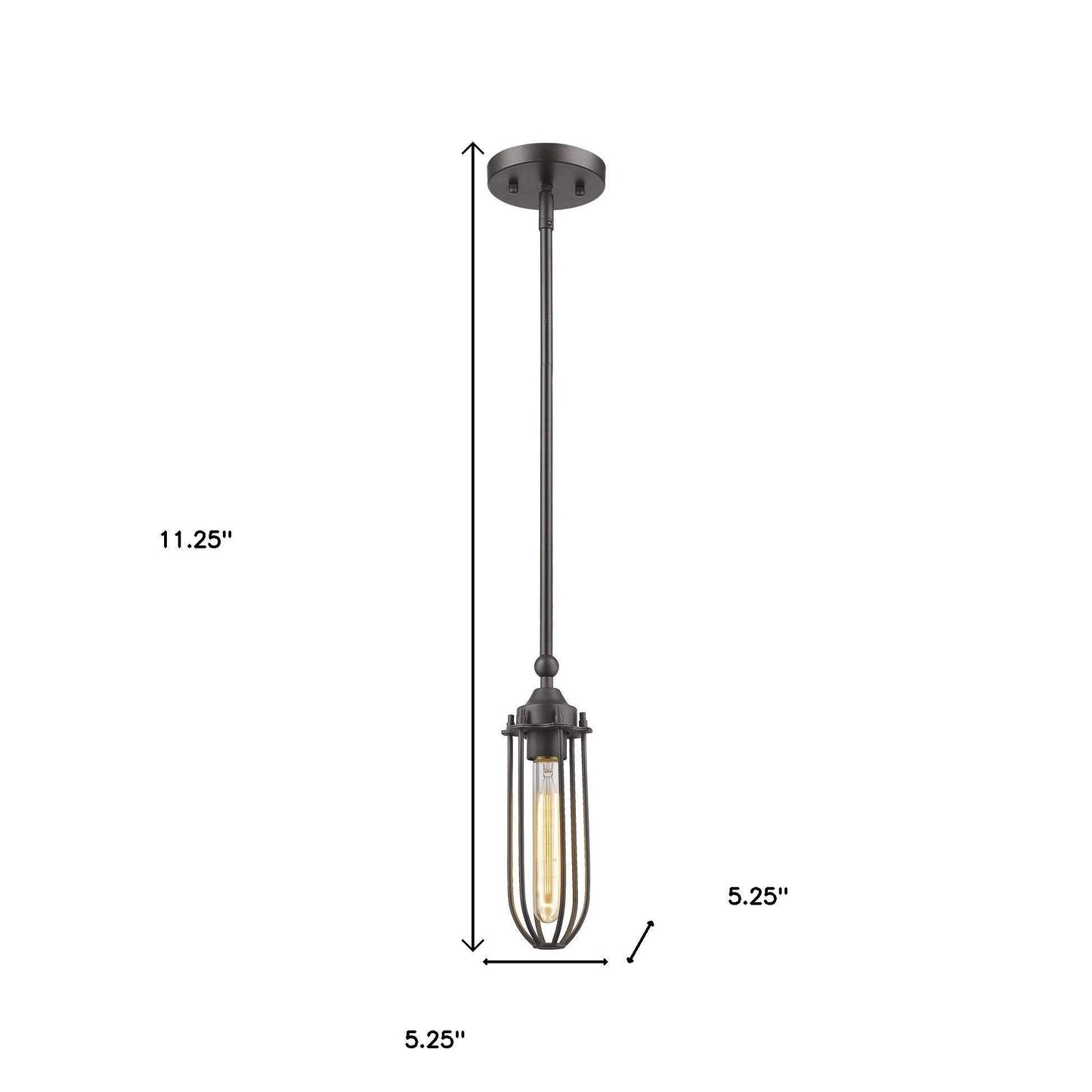 Modern Bronze Mini Pendant Hanging Light - Homeroots - Flyclothing LLC