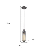Modern Bronze Mini Pendant Hanging Light - Homeroots - Flyclothing LLC