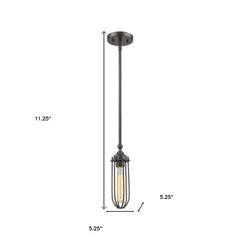 Modern Bronze Mini Pendant Hanging Light - Homeroots