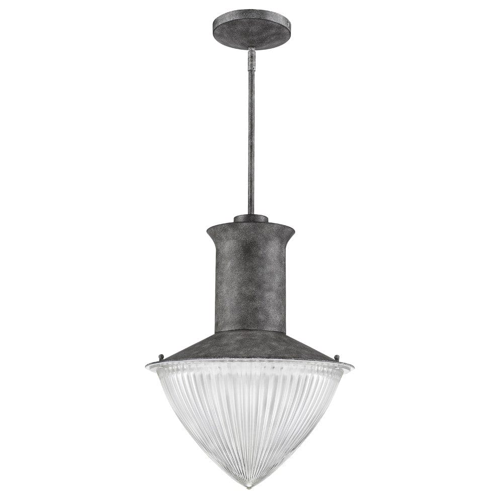 Skylar 1-Light Ash Pendant With Halophane Glass Shade - Homeroots
