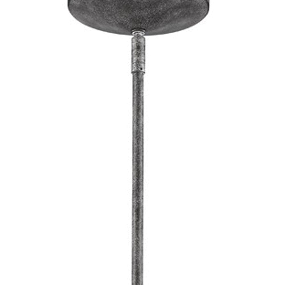 Skylar 1-Light Ash Pendant With Halophane Glass Shade - Homeroots