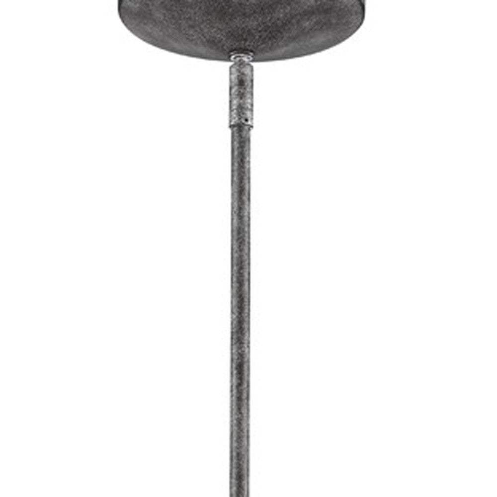 Skylar 1-Light Ash Pendant With Halophane Glass Shade - Homeroots - Flyclothing LLC