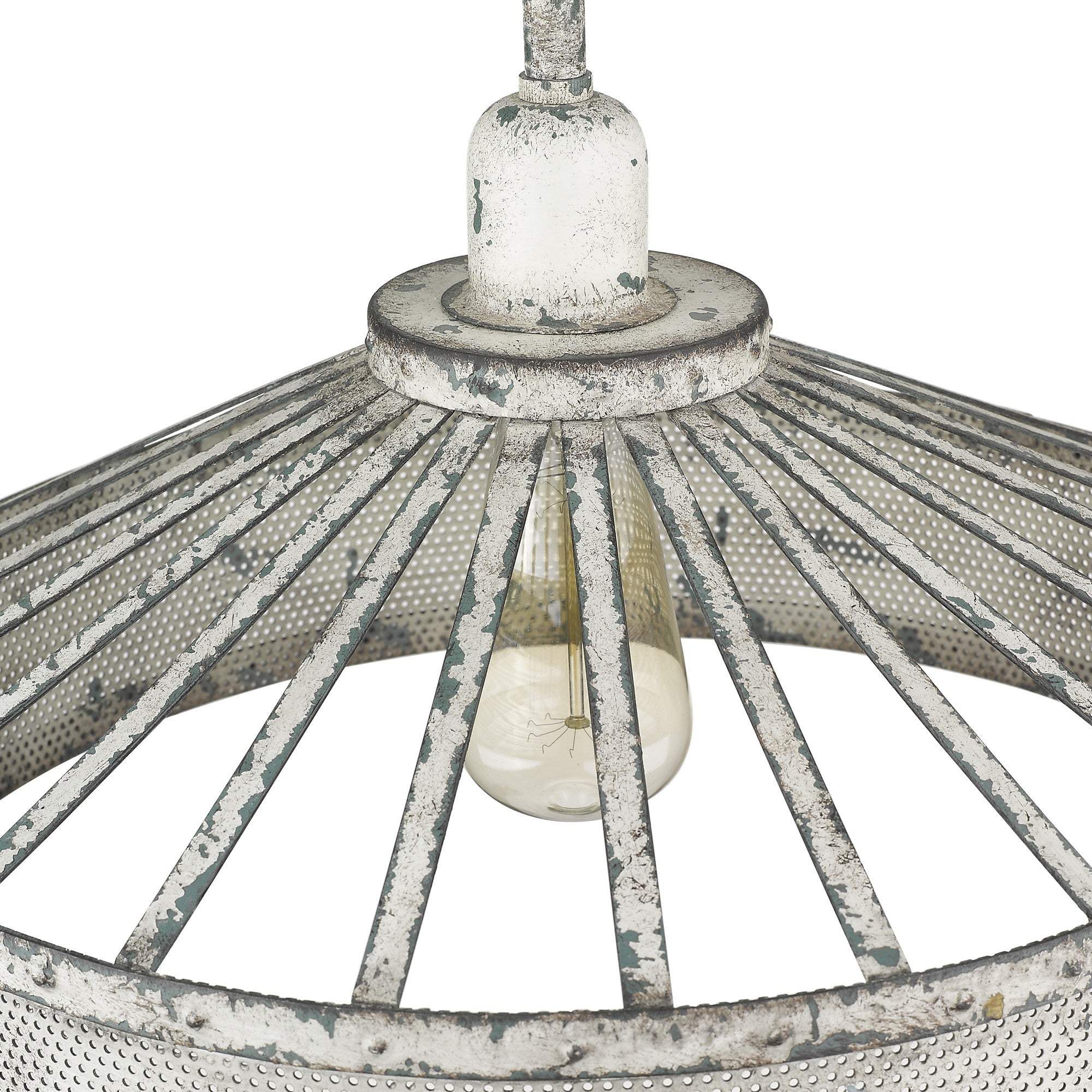 Iris 1-Light Aged Ivory Pendant - Homeroots - Flyclothing LLC