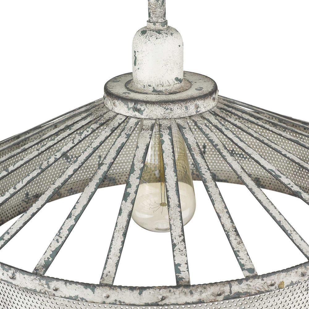 Iris 1-Light Aged Ivory Pendant - Homeroots - Flyclothing LLC