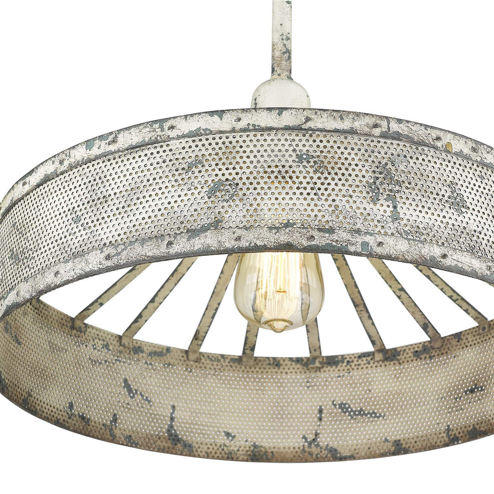 Iris 1-Light Aged Ivory Pendant - Homeroots - Flyclothing LLC