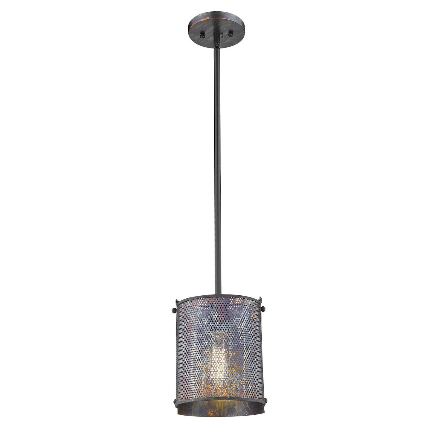 Ryker 1-Light Bronze Patina Pendant - Homeroots - Flyclothing LLC