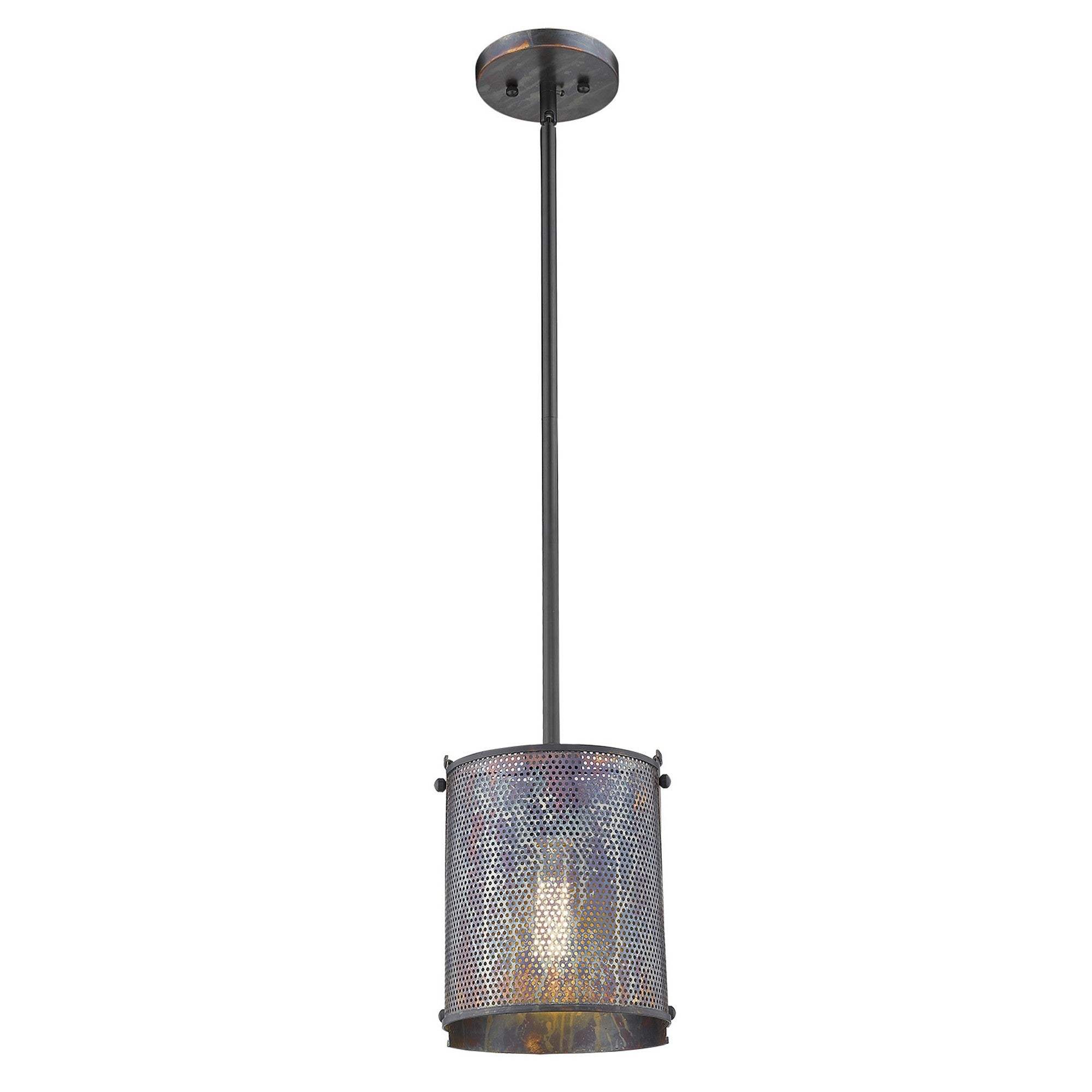 Ryker 1-Light Bronze Patina Pendant - Homeroots - Flyclothing LLC