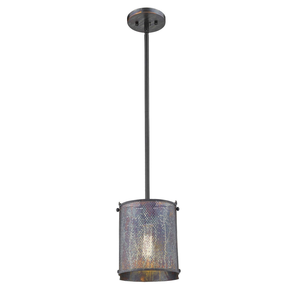 Ryker 1-Light Bronze Patina Pendant - Homeroots - Flyclothing LLC