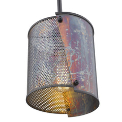 Ryker 1-Light Bronze Patina Pendant - Homeroots