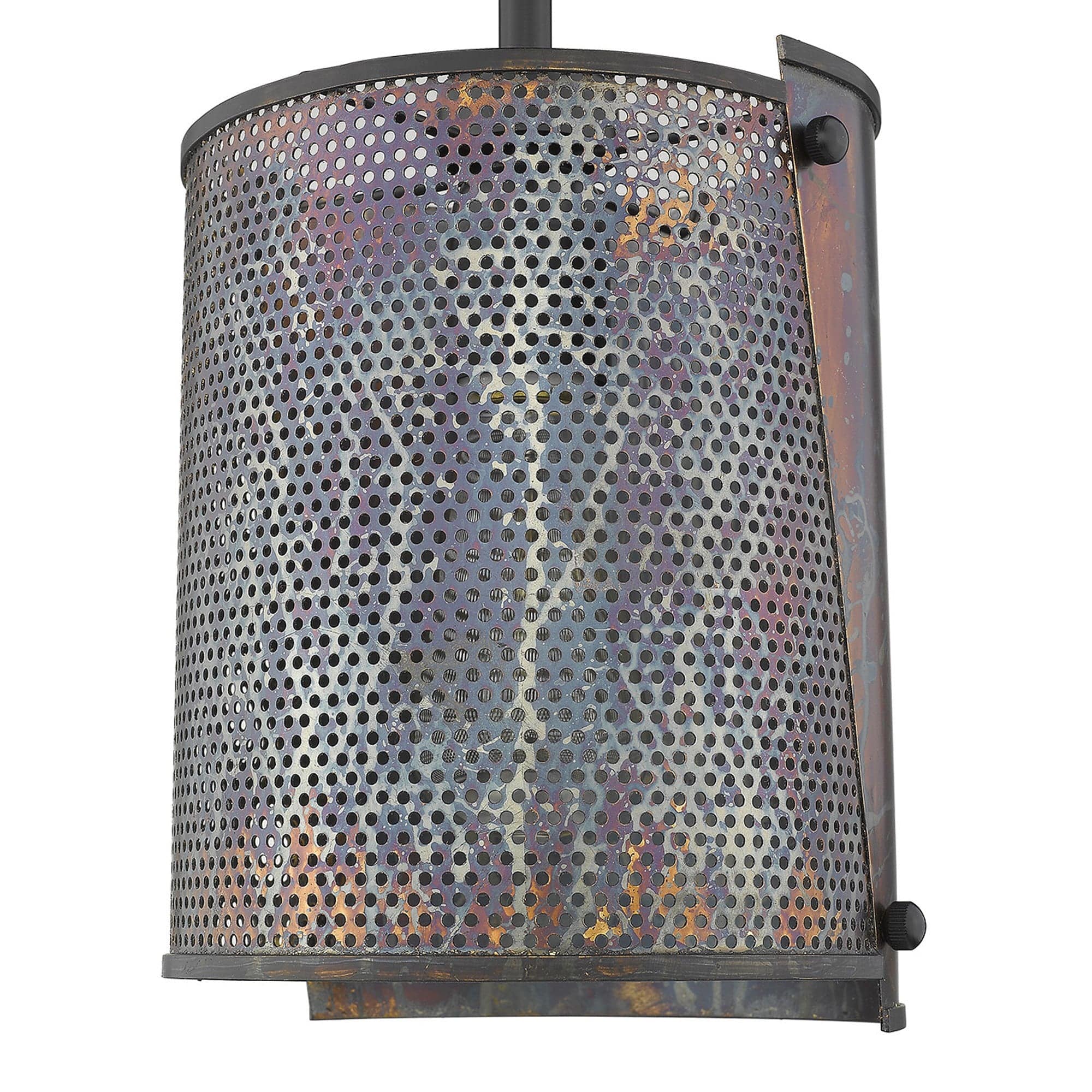 Ryker 1-Light Bronze Patina Pendant - Homeroots
