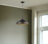 Industrial Brushed Bronze Hanging Light - Homeroots