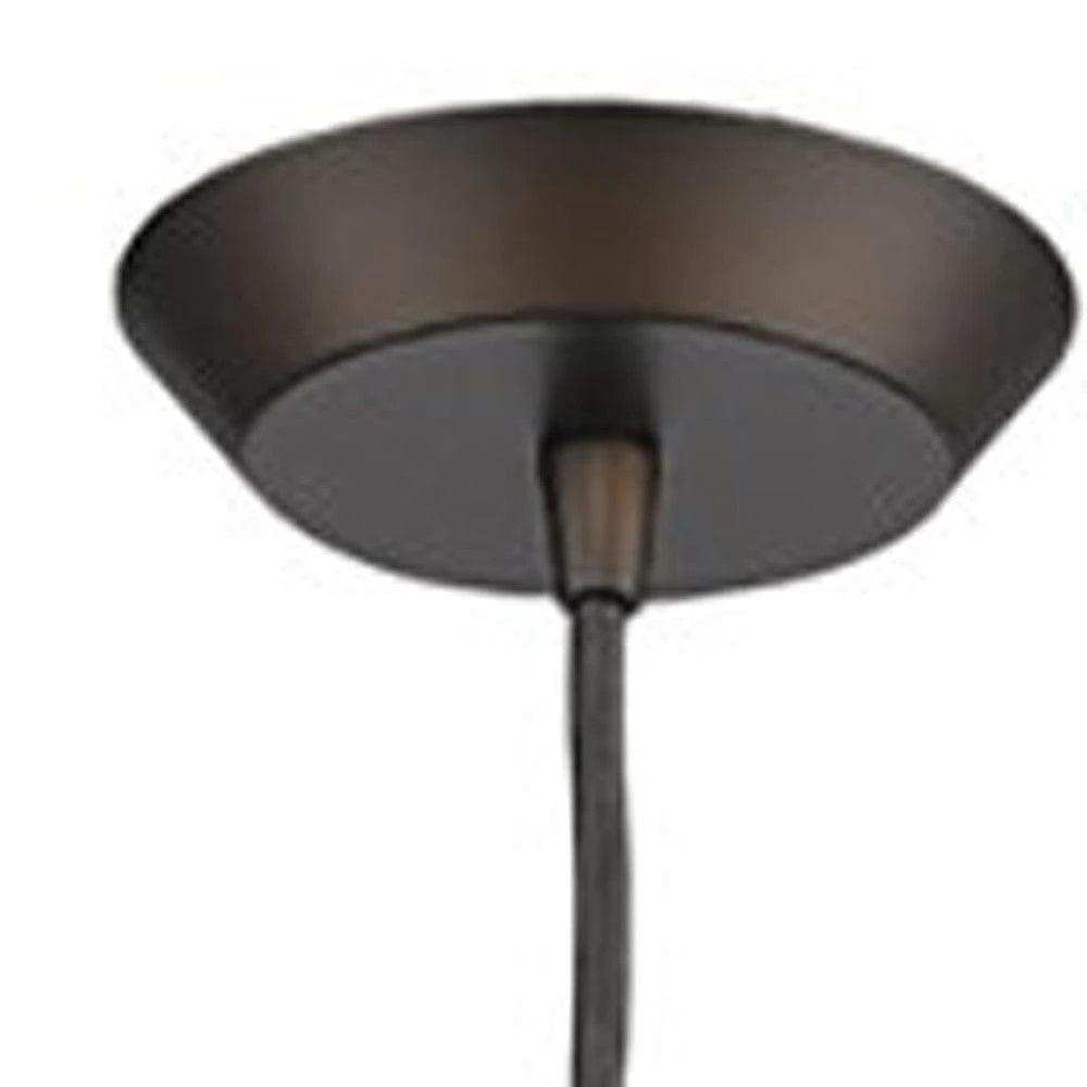 Narrow Bronze Hanging Light with Glass Studs - Homeroots - Flyclothing LLC