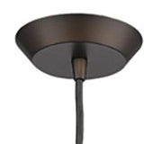 Narrow Bronze Hanging Light with Glass Studs - Homeroots