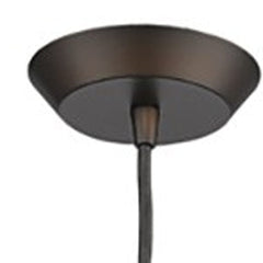 Narrow Bronze Hanging Light with Glass Studs - Homeroots