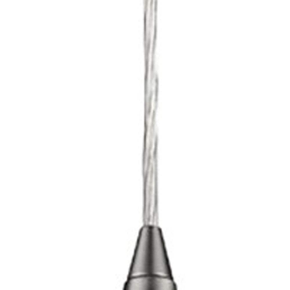 Narrow Silver Hanging Light with Glass Studs - Homeroots - Flyclothing LLC