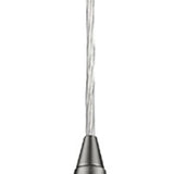 Narrow Silver Hanging Light with Glass Studs - Homeroots