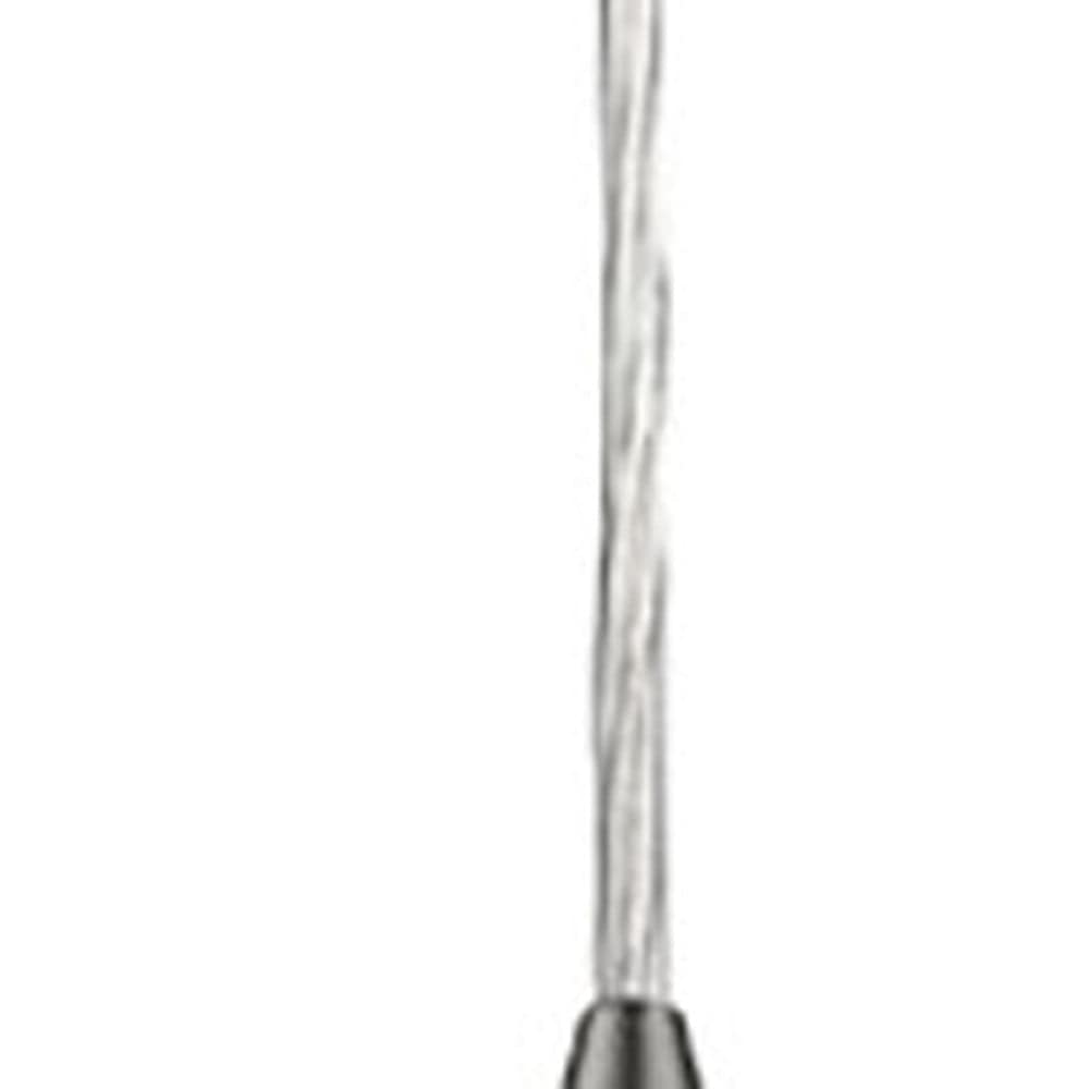 Narrow Silver Hanging Light with Glass Studs - Homeroots