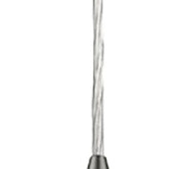 Narrow Silver Hanging Light with Glass Studs - Homeroots