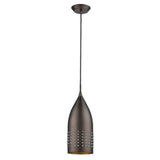 Bronze Hanging Light with Glass Studs - Homeroots