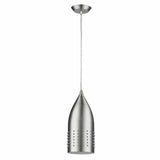 Silver Hanging Light with Glass Studs - Homeroots